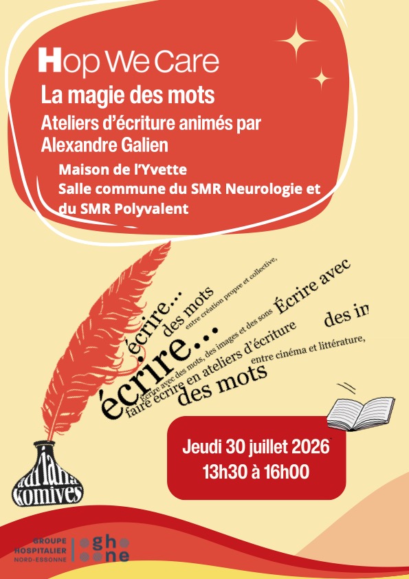 Affiche Atelier d’écriture — Maison de l’Yvette