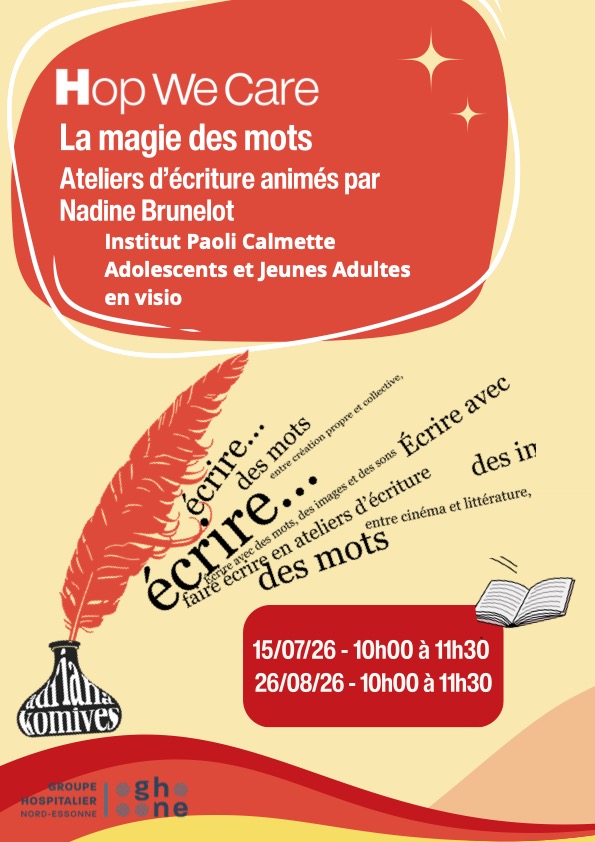 Affiche Atelier d’écriture — Institut Paoli-Calmettes