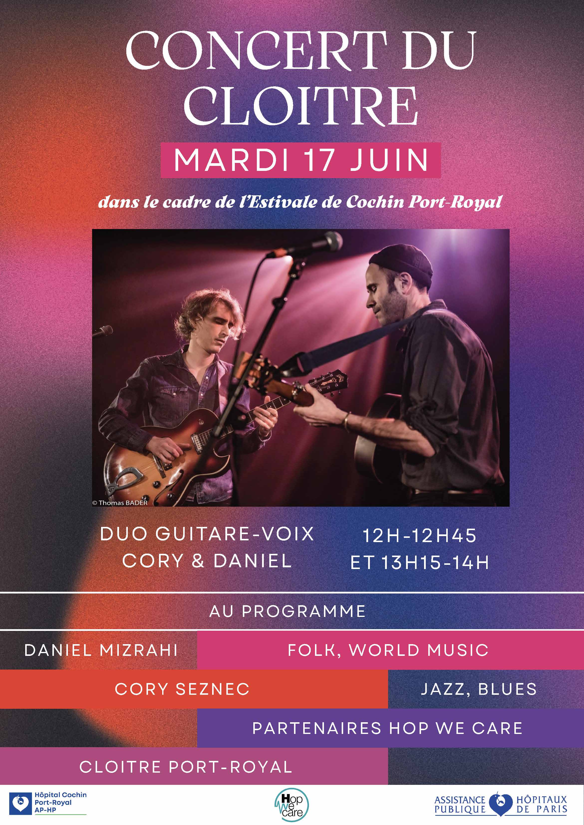 Affiche — Cory & Daniel — Hôpital Cochin