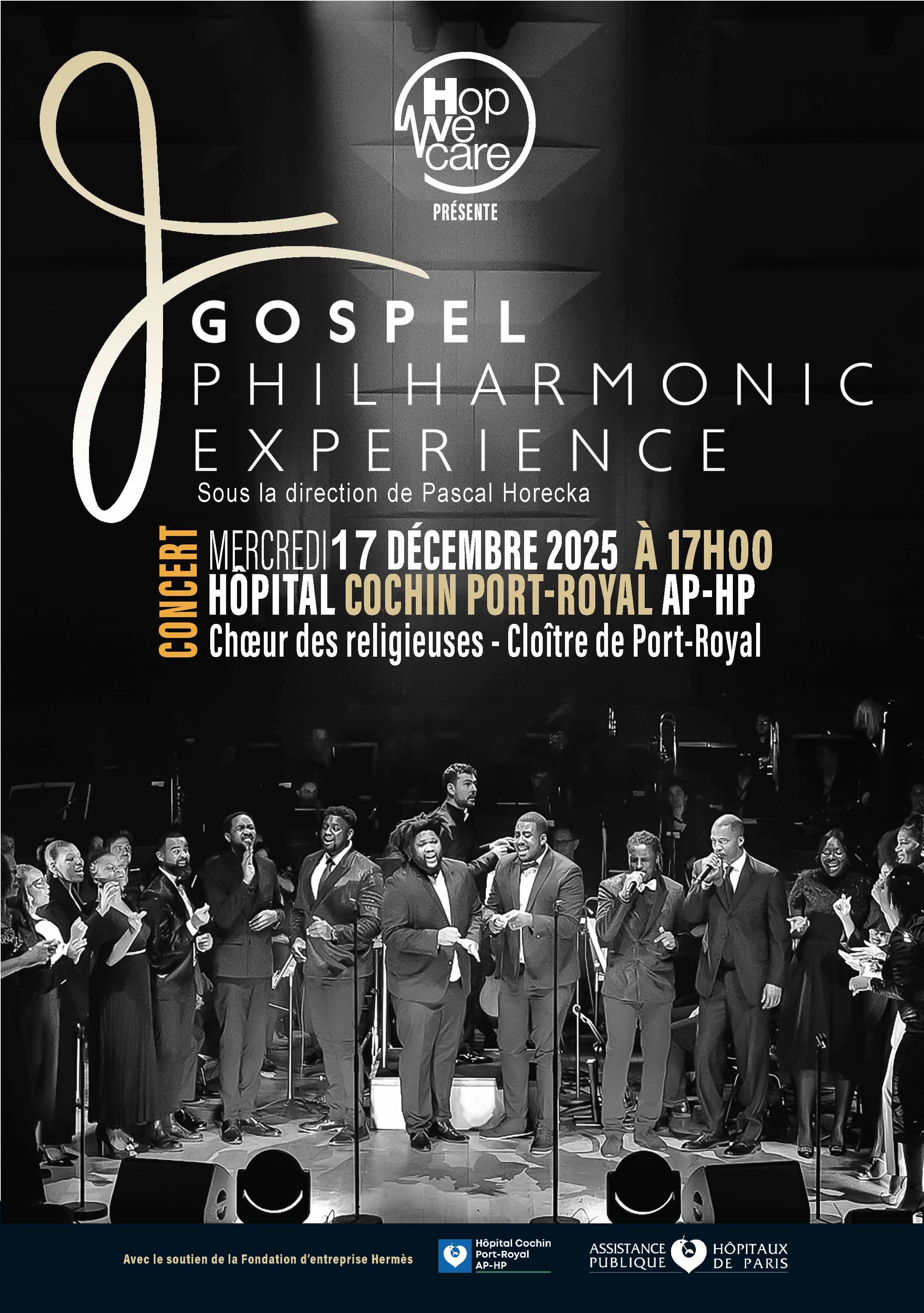 Affiche — Gospel Philharmonic Experience — Hôpital Cochin