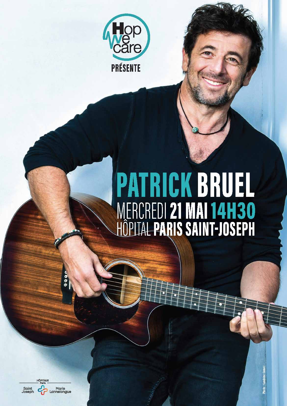 Affiche — Patrick Bruel — Hôpital Paris Saint-Joseph