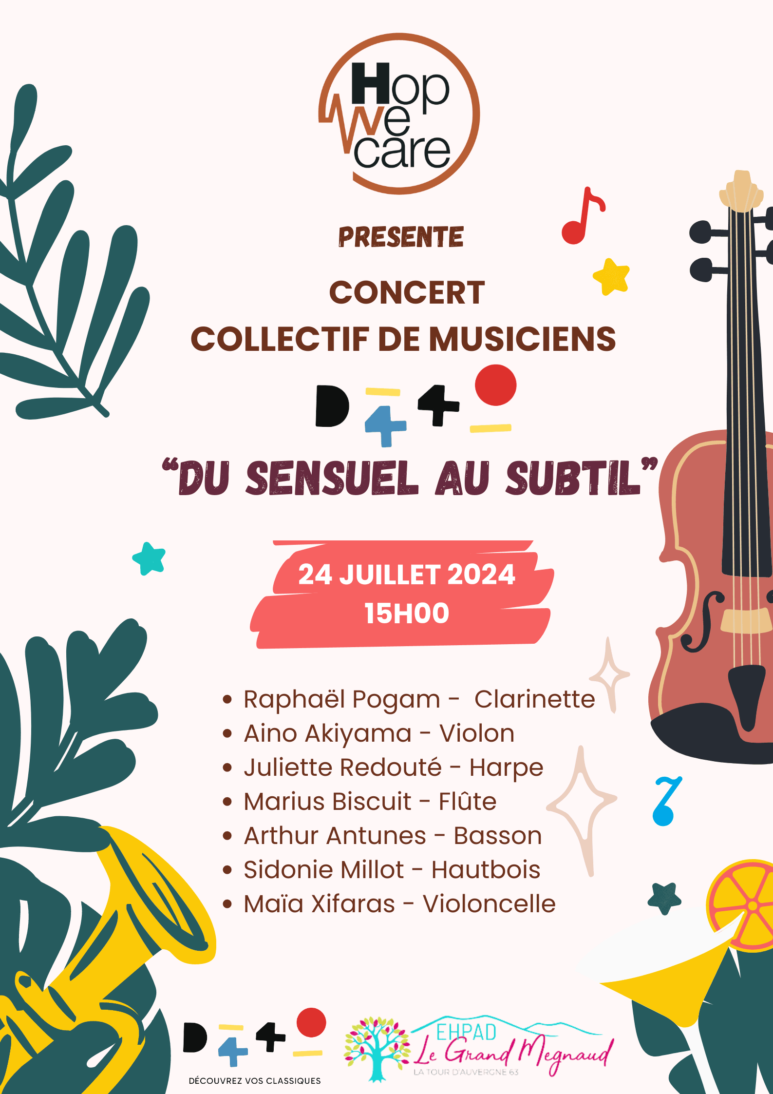 Affiche — Concert — EHPAD Le Grand Megnaud